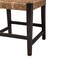 Baxton Studio Alise Modern Bohemian Dark Brown Mahogany Wood and Banana Fiber Dining Chair 228-13102-ZORO - alternate 4